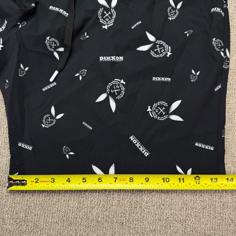 Dixxon Flannel Company x Playboy Men's Black Graphic Board Shorts Size 46 - Picture 8 of 9
